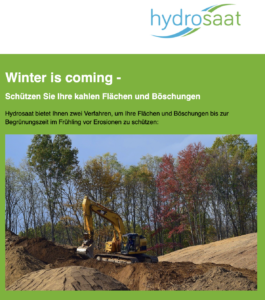 Hydrosaat Protect - natürlicher Erosionsschutz aus Holzfasern