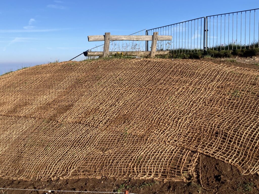 Erosionsschutz mit Jutegewebe